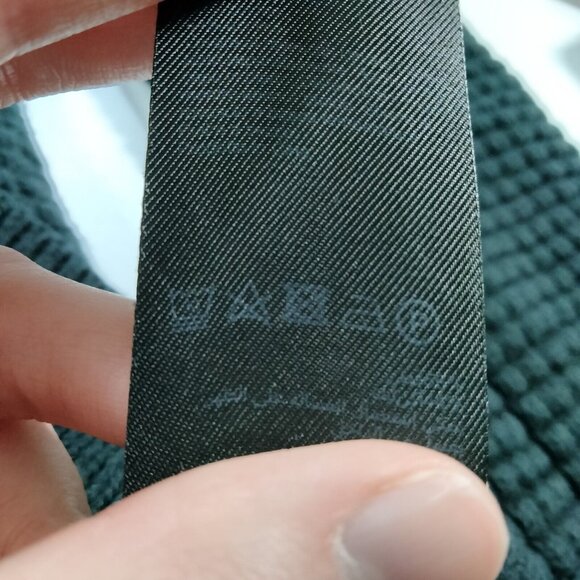 All Saints Mens Argg Crew Waffle Knit Sweater Pullover Large - Picture 6 of 7